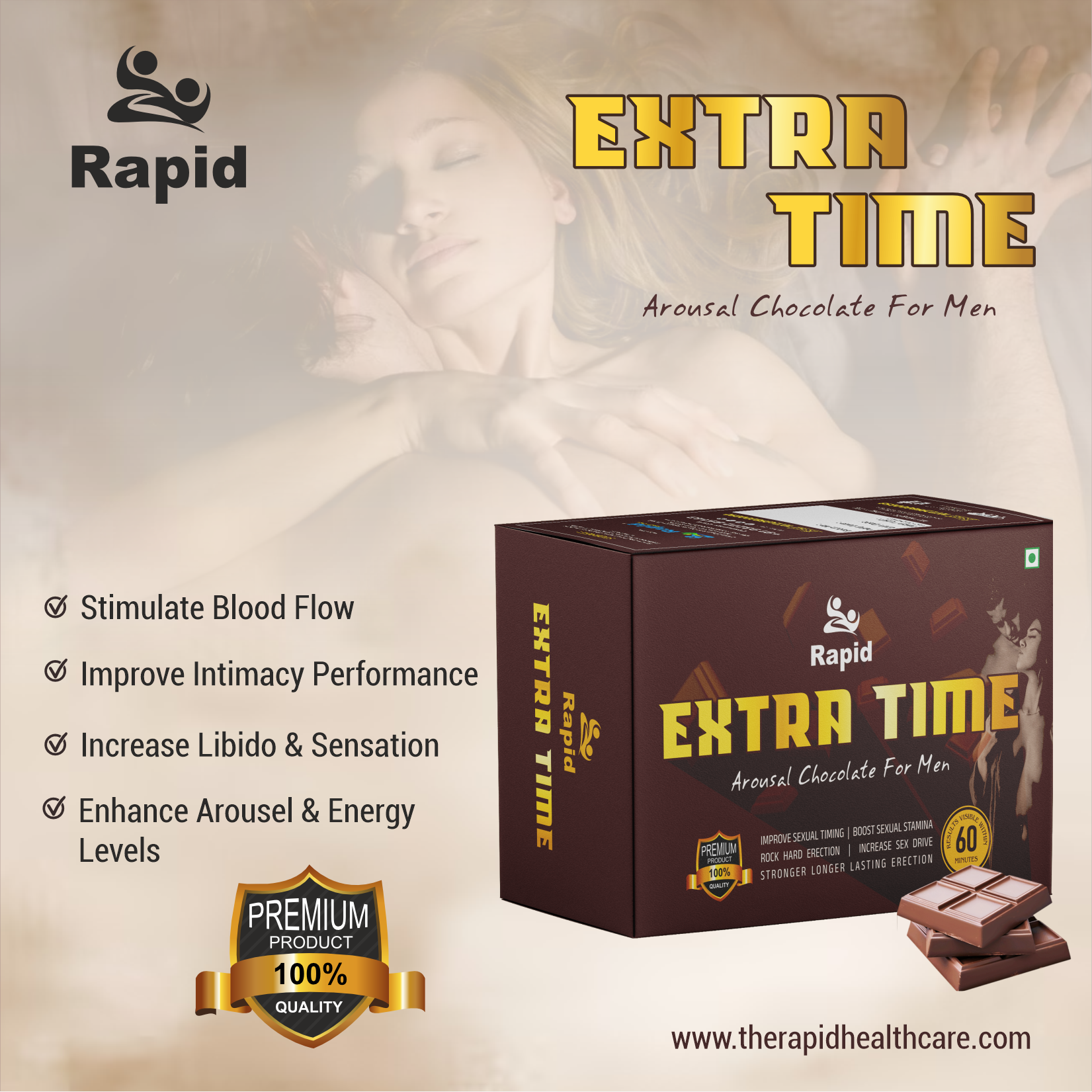 Extra Time Chocolate – Boost Male Stamina & Performance