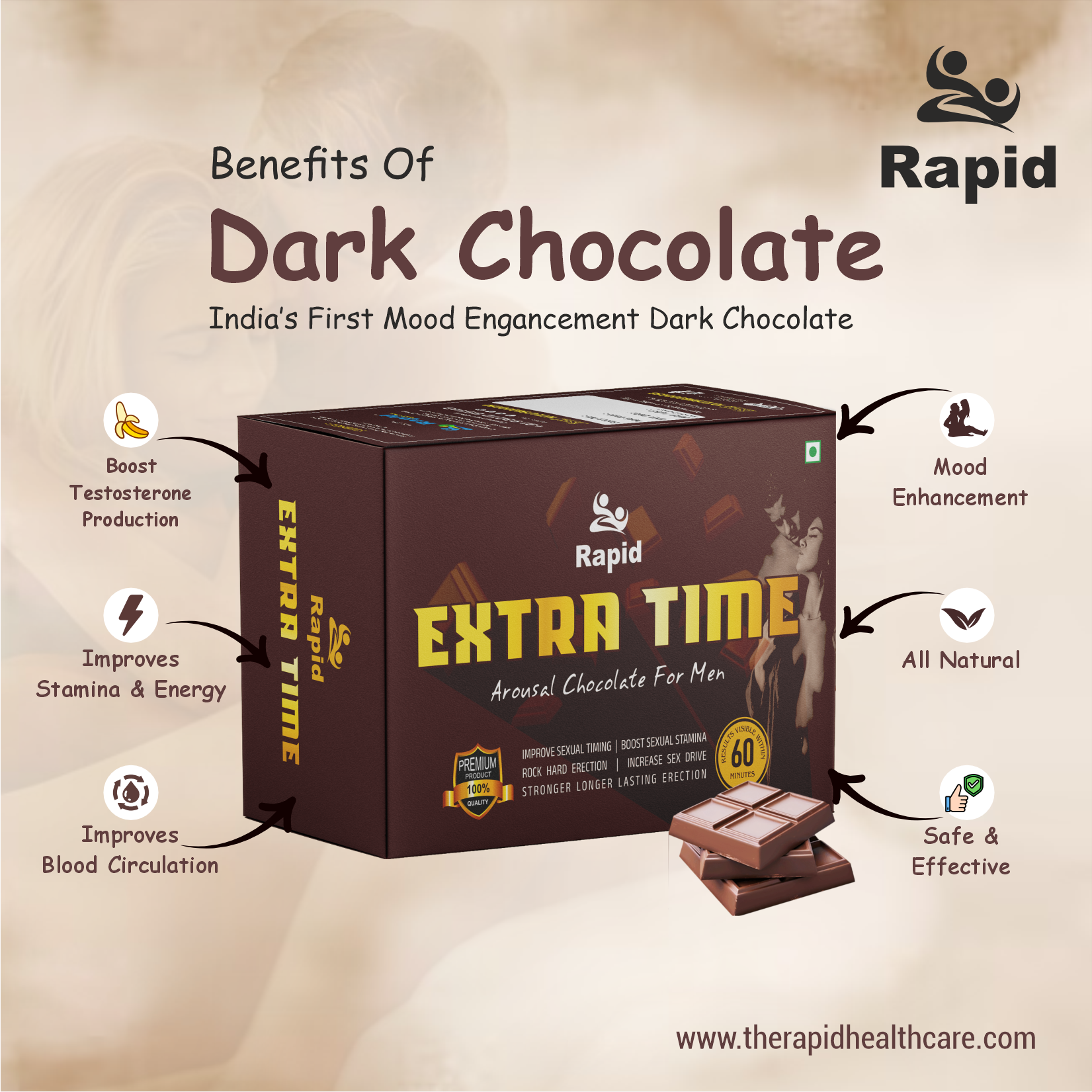 Extra Time Chocolate – Boost Male Stamina & Performance