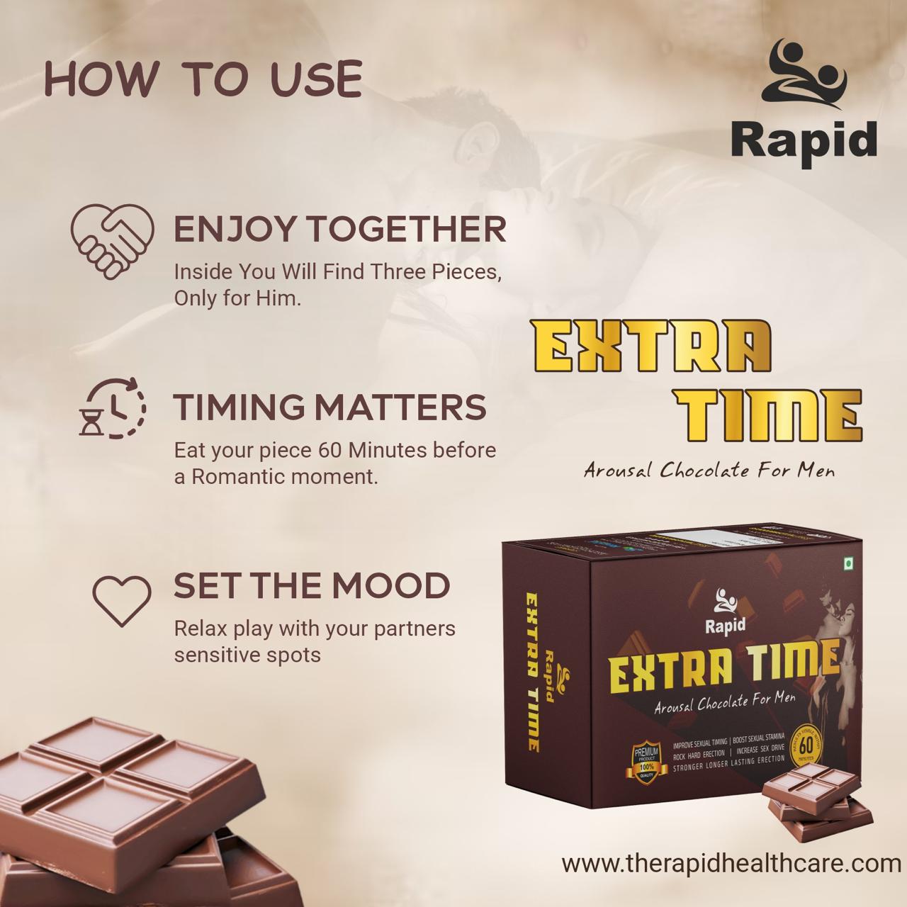 Extra Time Chocolate – Boost Male Stamina & Performance