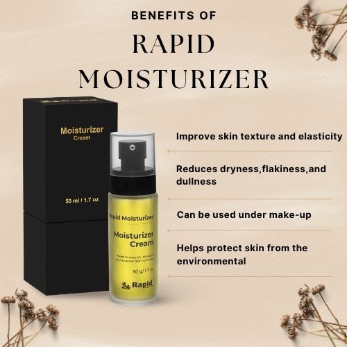 Rapid Moisturizer Cream ( Helps to Nourish, Moisture And Improve Skin Softness) 50ML