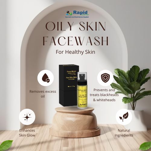 Rapid Salicylic Acid Oily Skin Face Wash (With Vitamin C + Ceramide + HA + Panthenol) 50ML