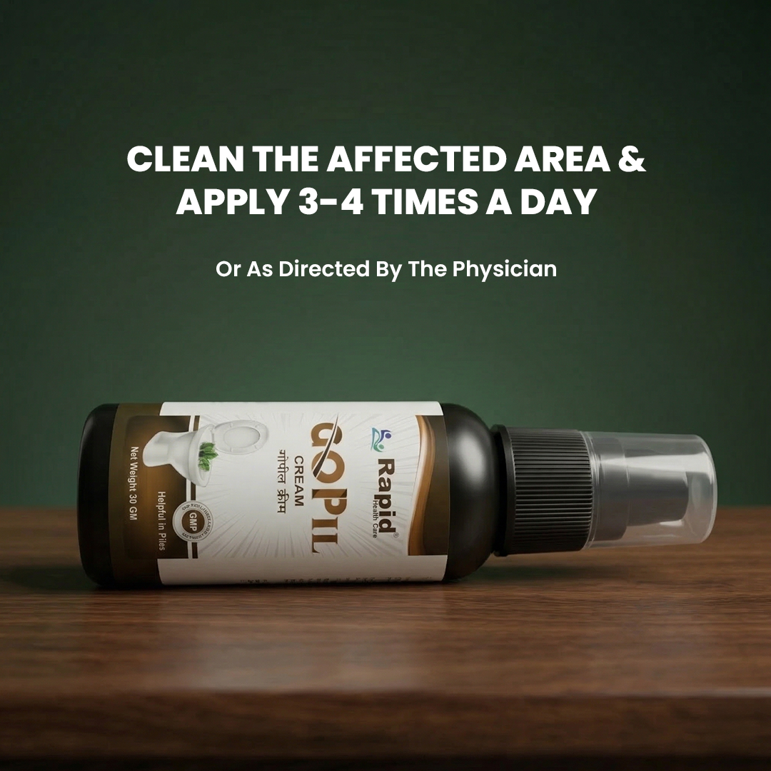 GOPIL Ayurvedic Piles Relief Cream – Fast Relief from Pain, Itching & Swelling
