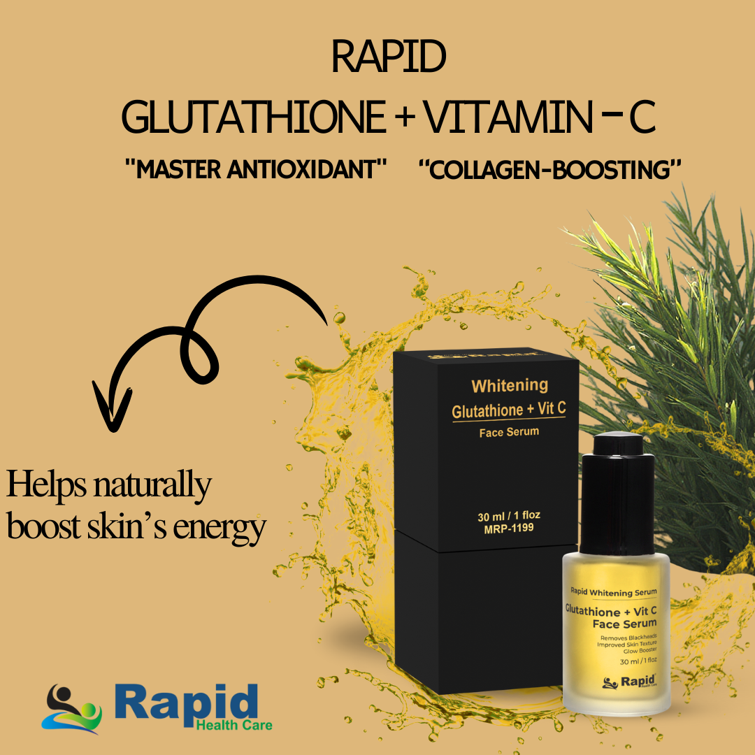 Rapid whitening serum Glutathione + Vit C Face Serum 30ML