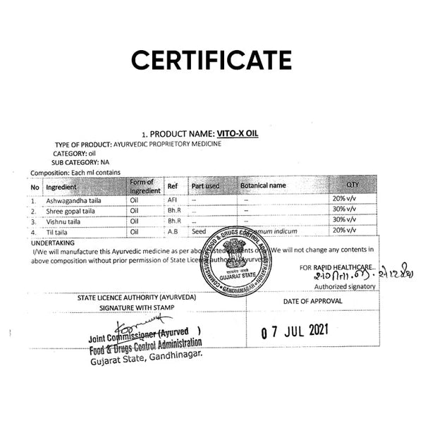 VITO - X Capsule (15 cap) + VITO - X Oil Combo