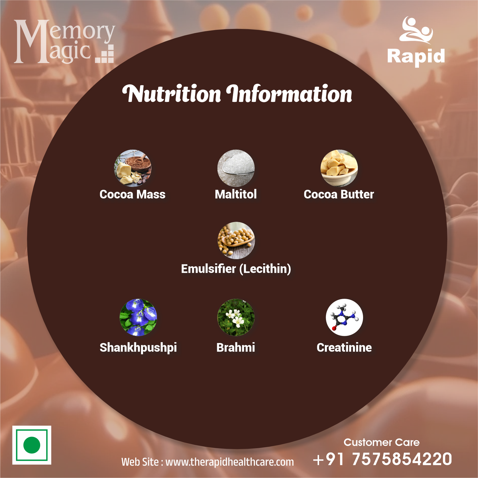 Memory Magic – Chocolate Khao, Memory Power Badhao (Sugar Free)