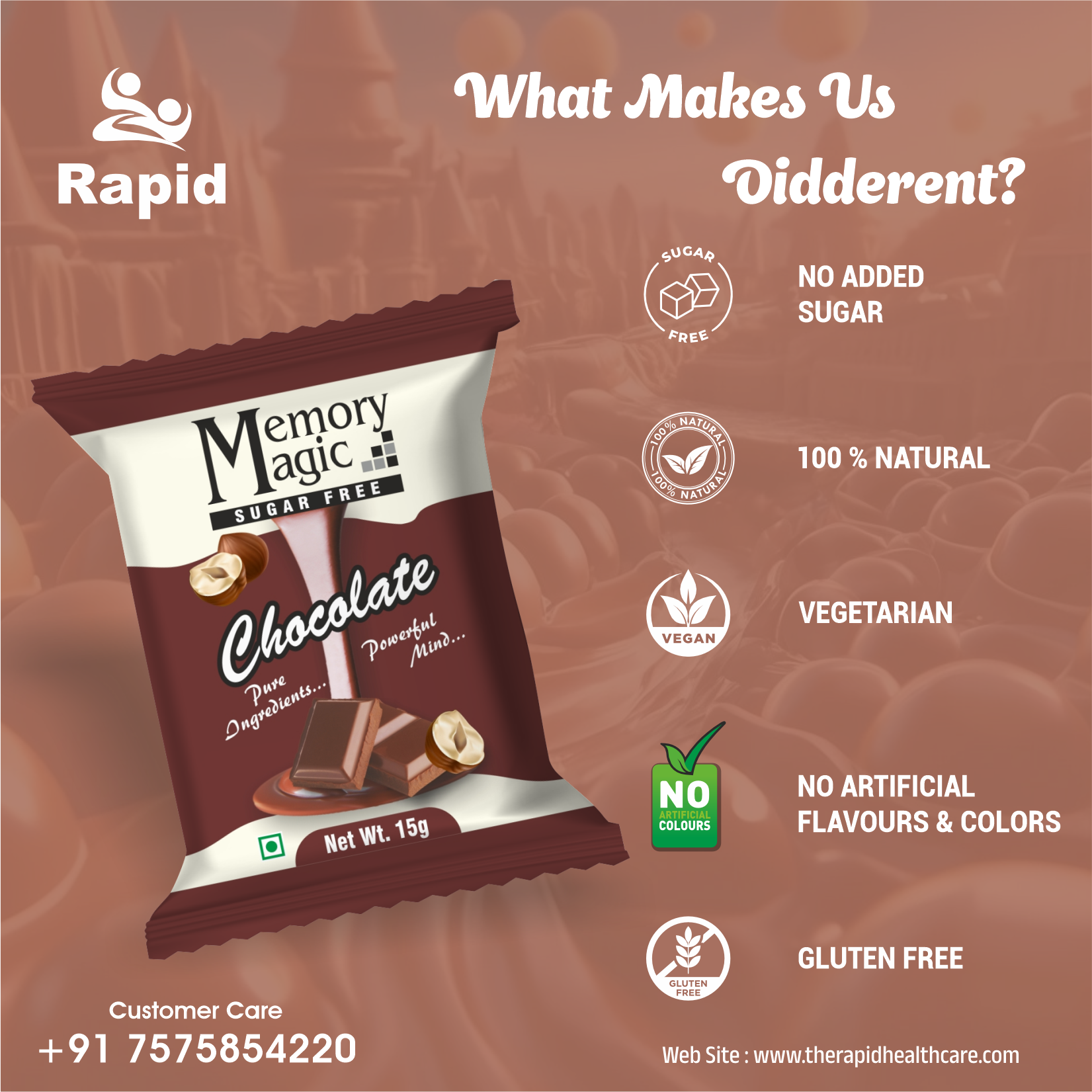 Memory Magic – Chocolate Khao, Memory Power Badhao (Sugar Free)
