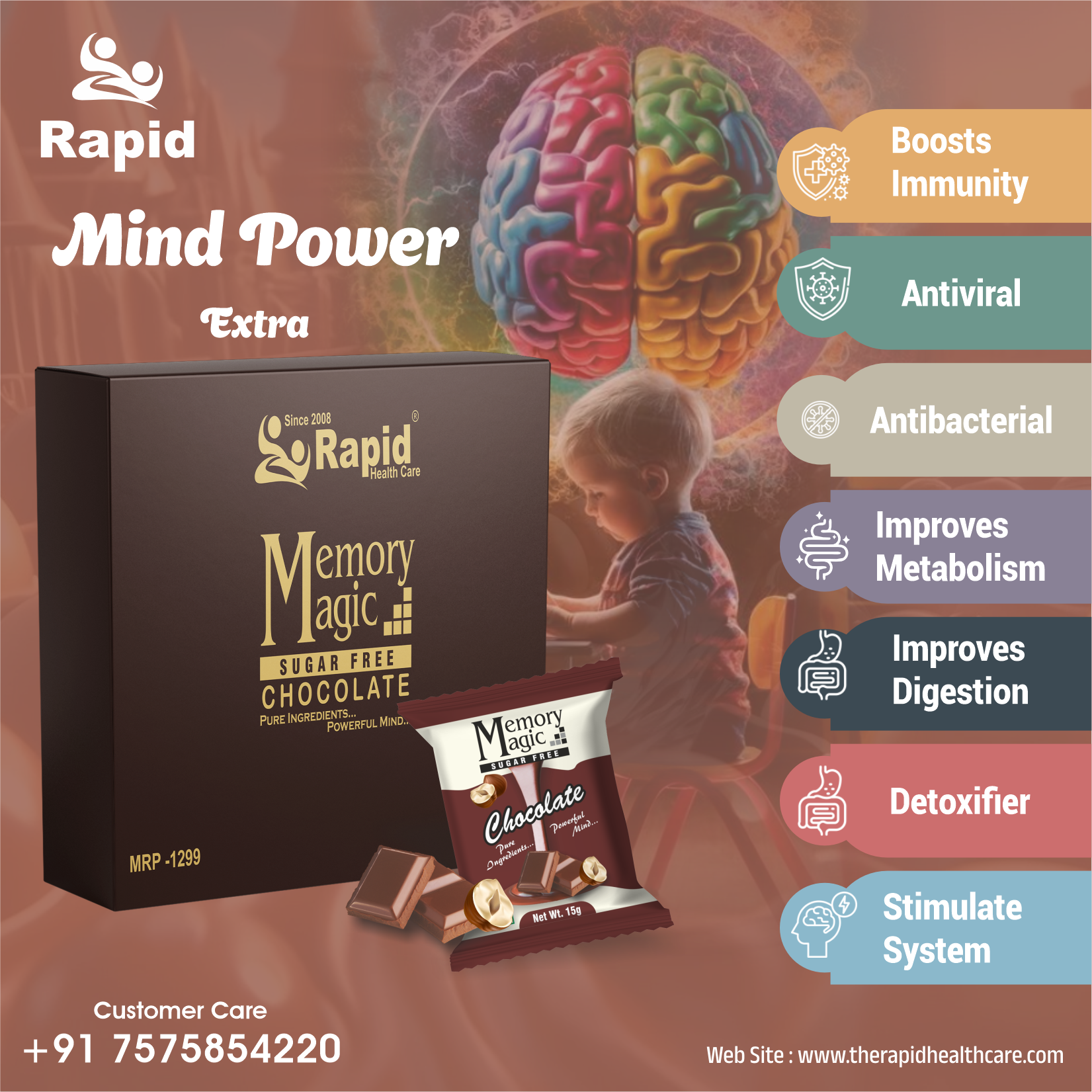 Memory Magic – Chocolate Khao, Memory Power Badhao (Sugar Free)