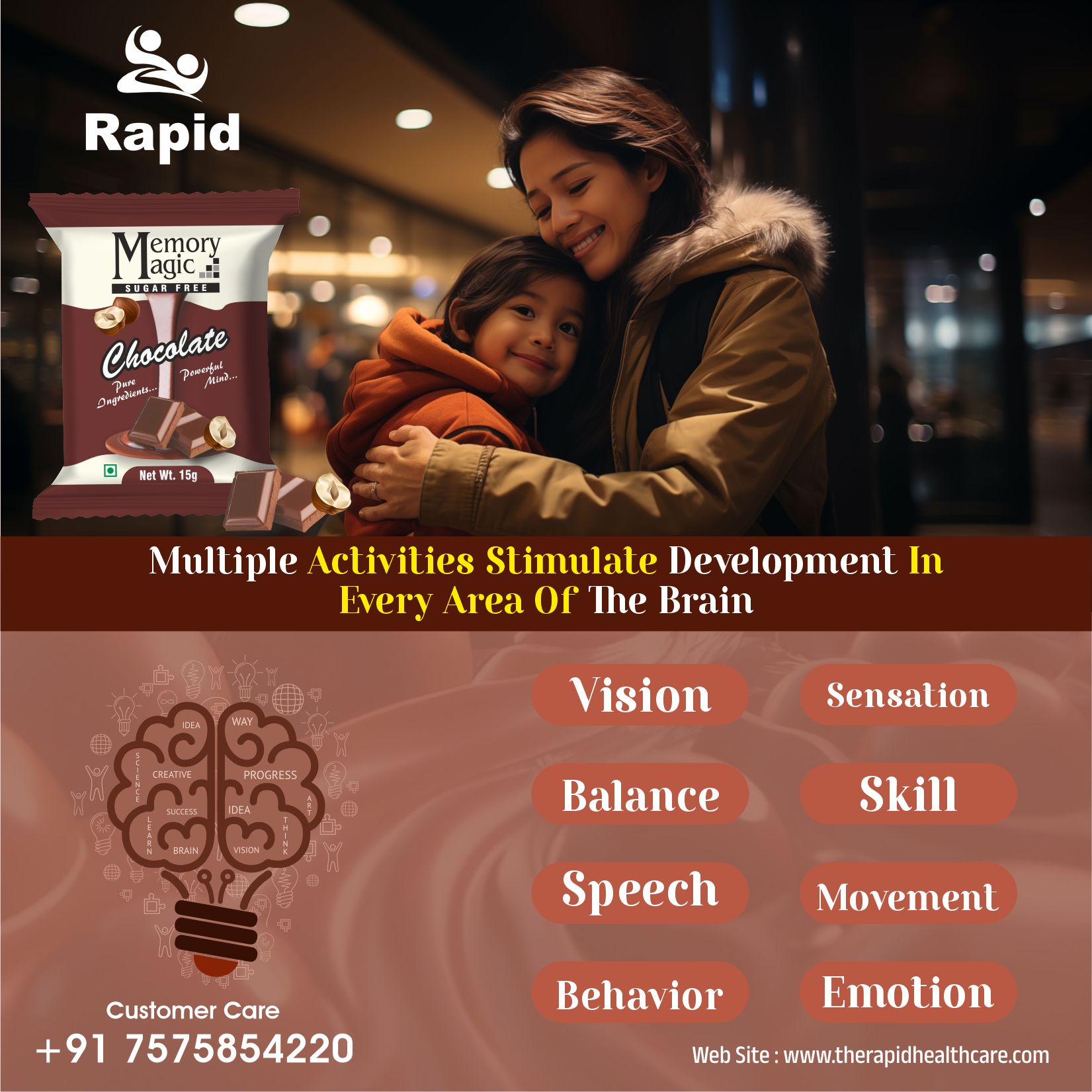 Memory Magic – Chocolate Khao, Memory Power Badhao (Sugar Free)
