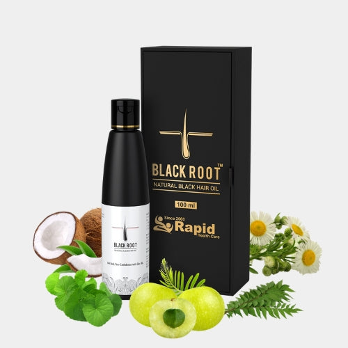 Black Root Natural Hair Oil - 100ml + Free Shampoo 50ml