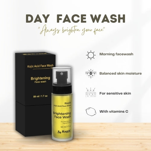 Rapid Kojic Acid Brightening face wash 50ML
