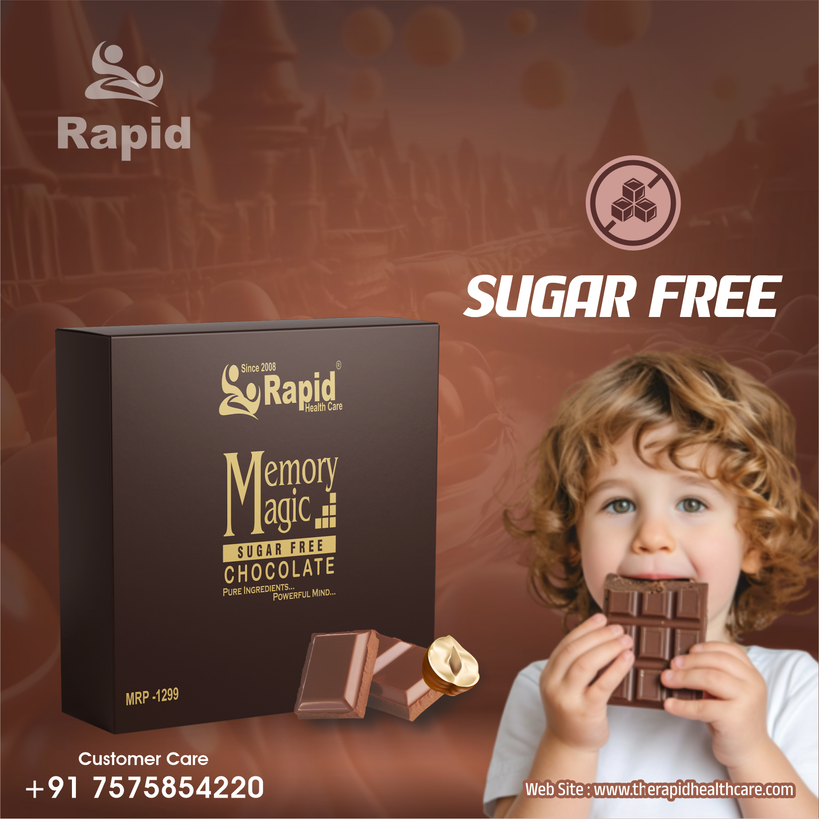 Memory Magic – Chocolate Khao, Memory Power Badhao (Sugar Free)
