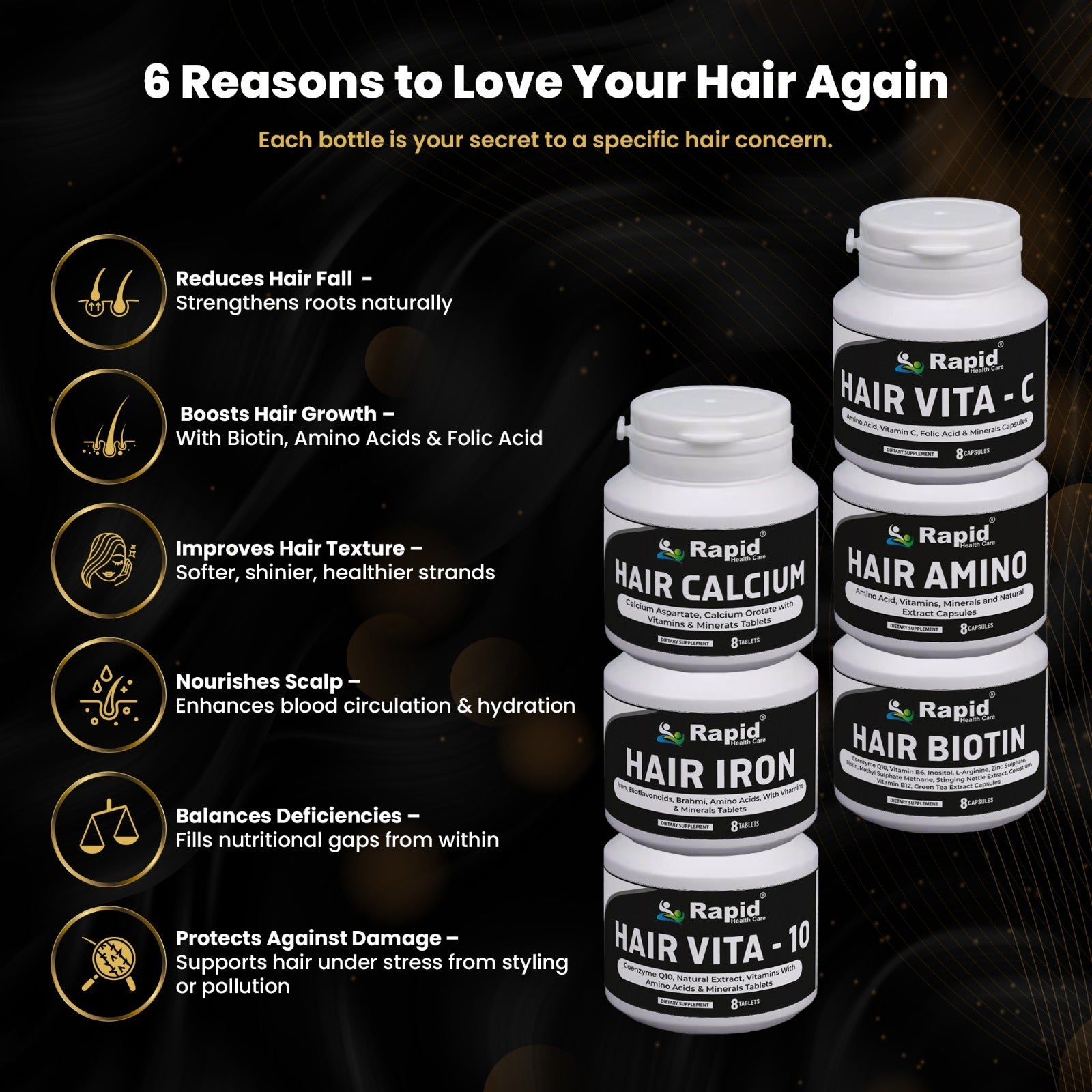Hair Food for Hair Health Suppliments for Hair Health & Growth