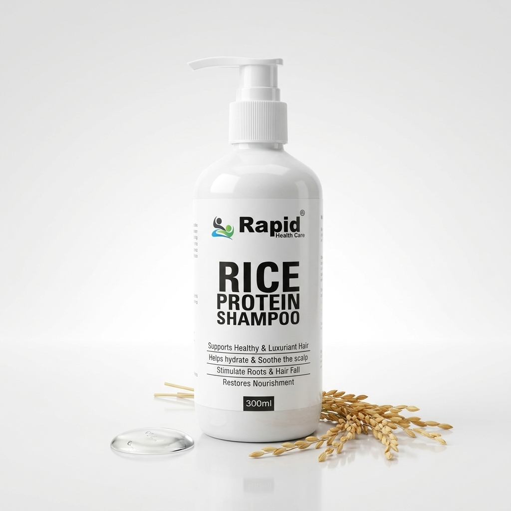 Rapid Rice Protein Shampoo – Nourishing, Sulfate-Free Hair Care | 300ml